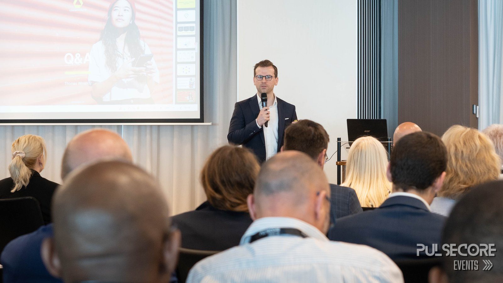 Photograph from a previous edition of the Excellence in Digital Banking summit organised by PulseCore Events, held in Amsterdam, Netherlands